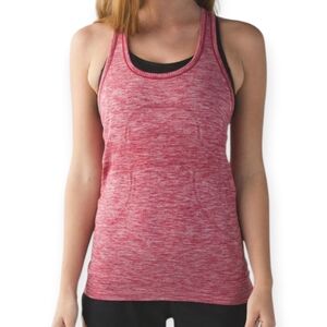 Lululemon Swiftly Tech Tank Top Heathered Cranberry Red 4